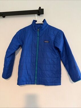 Patagonia Blue Quilted Puffer Jacket